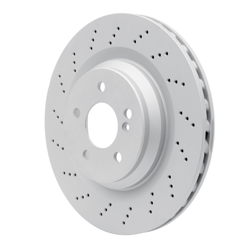Mercedes-Benz SL55 AMG Brake Rotor (1) - Rear - R1 Concepts - GEOSPEC Coated Rotor - Drilled - `03-`12